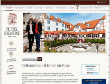 Tablet Screenshot of hotelkirstine.dk